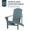 Chaise Adirondack en bois massif Grazierville-1970950304