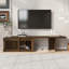 Meuble télé Mid-Century en noyer avec table extensible Morden