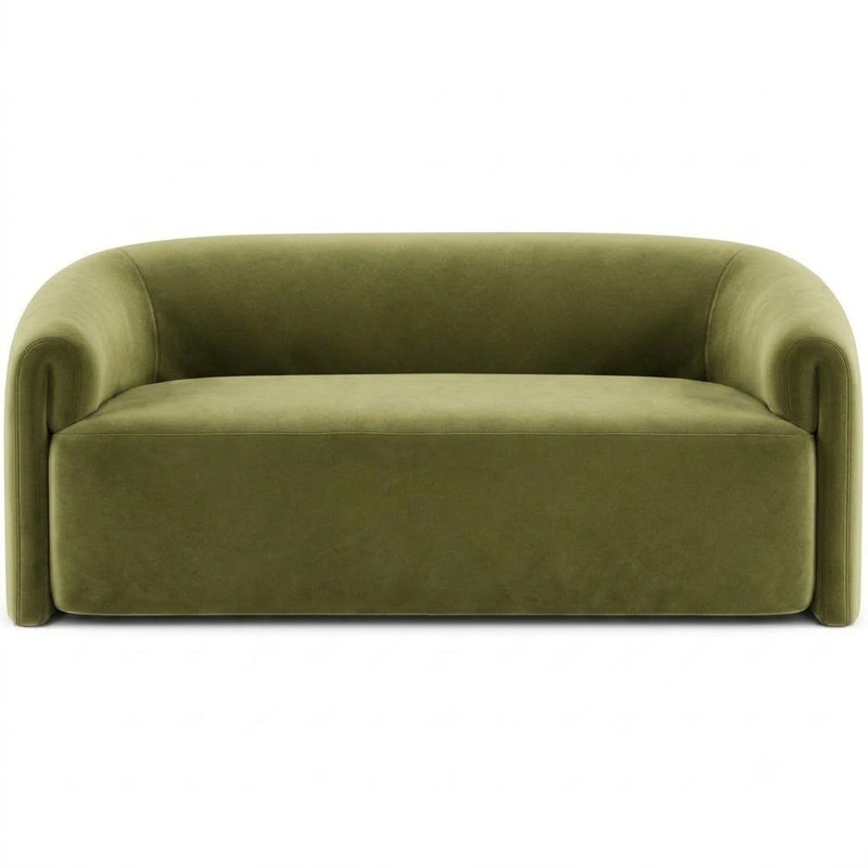 Solid Velvet | Velluto Fabric, Basil
