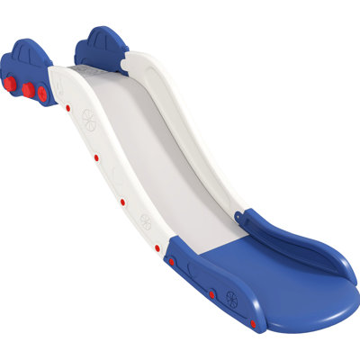 Glissoire d'aire de jeu, bleue - L 68,9 po x l 16,9 po, glissade conforme de 63 po, pouvant supporter jusqu'à 66 lb