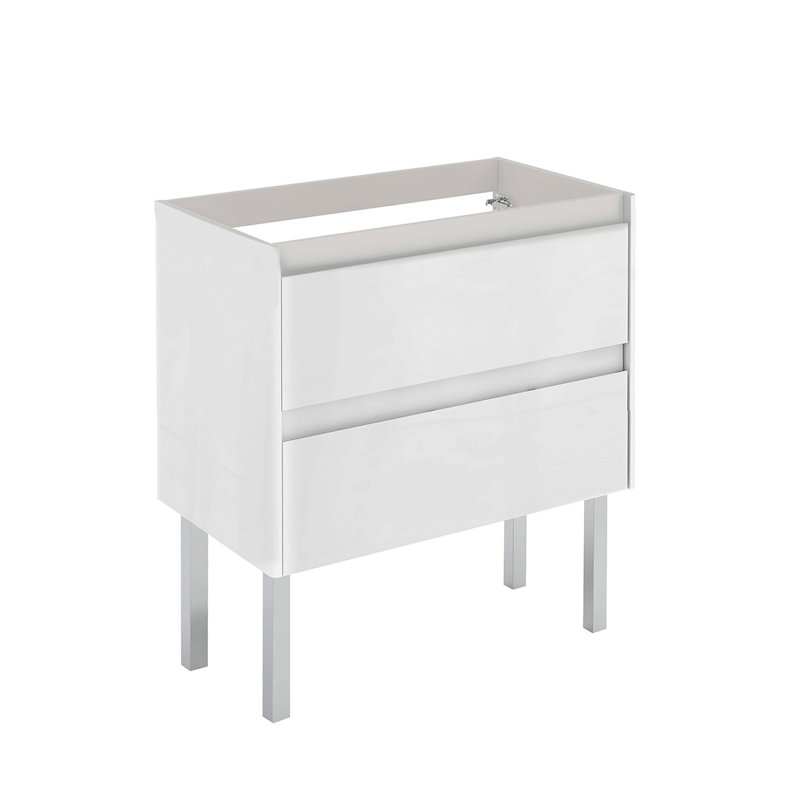 Ambra 31.1'' W Single Bathroom Vanity Base, Matte White