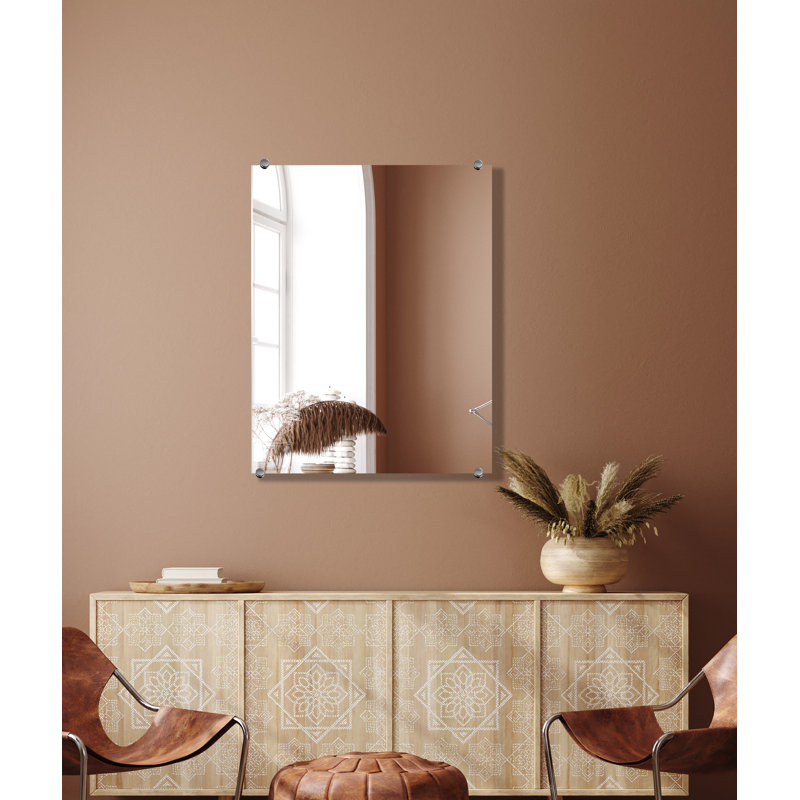 Miroir d'appoint mural Cheston, 34,5 po x 24,5 po