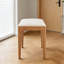 Tabouret de coiffeuse en bois massif de chêne rouge-808263599