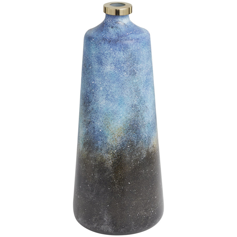 Deepanshi Glass Table Vase, 17" H x 7" W x 7.05" D