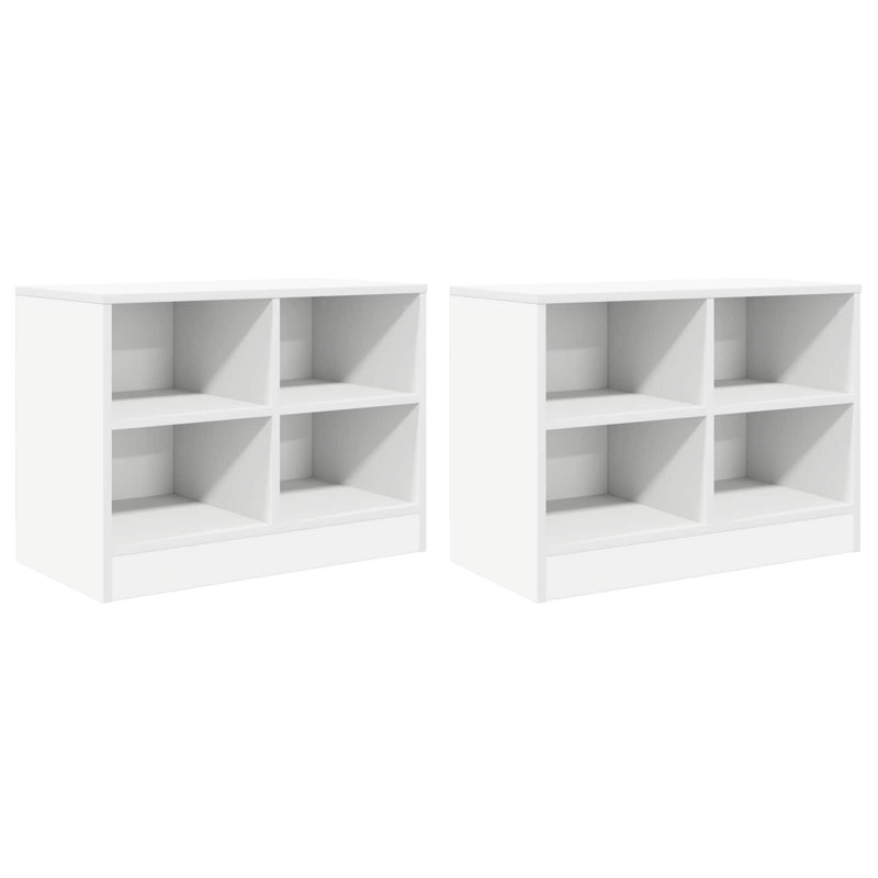 66 cm W Bedside Table, White