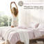 Ensemble de housse de couette 100% coton percale uni - Comprend 1 housse de couette et 2 taies décoratives-128537756-128537757