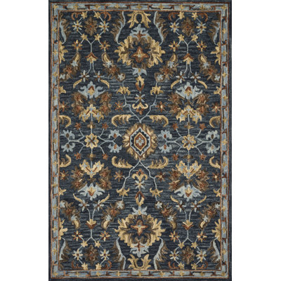 Tapis en laine crocheté à la main Edesia Watertown