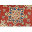 Tapis oriental rouge en laine noué à la main Nabeel