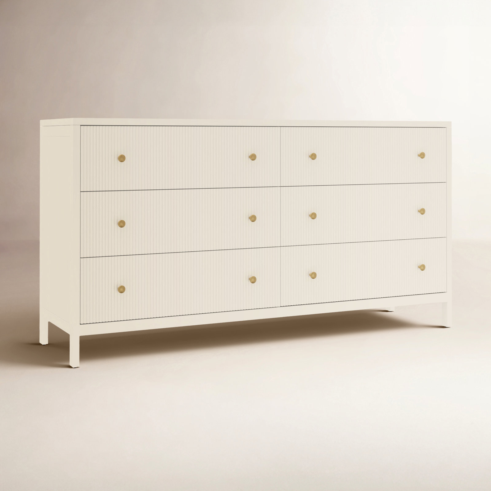 Jennette 63" Dresser, White