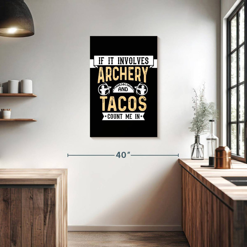 Sireci Archery And Tacos, 36" H x 24" W
