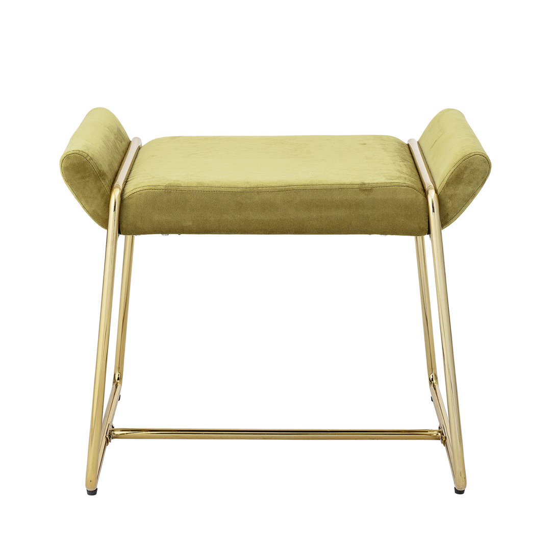 Bloomingville Tabouret Megan Polyester jaune - 