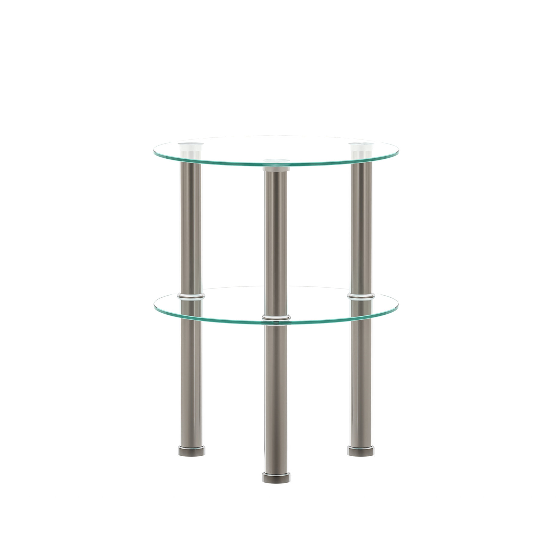 Wrought Studio Jahkeem Glass Top End Table | Wayfair