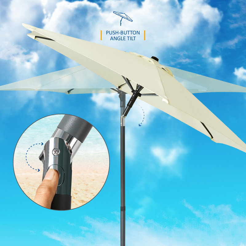 Ardel 205cm Parasol, Ivory