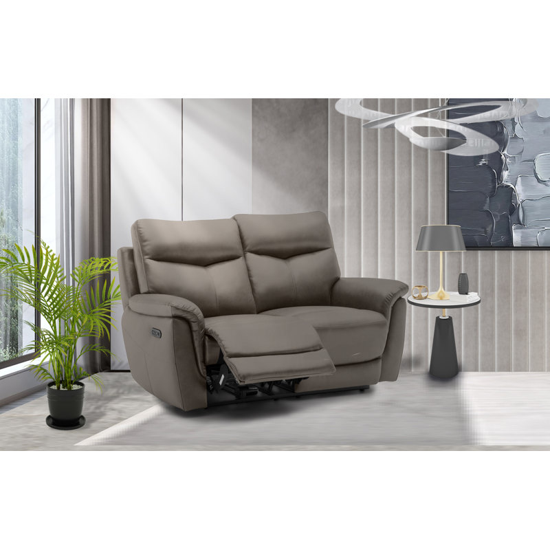 Holland 2 Seater Power Recliner, Dark Grey