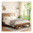Bed Frame, Wood Platform Bed Frame , Noise Free,No Box Spring Needed And Easy Assembly Tool,Large Under Bed Storage,White-334319822