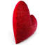 Coussin décoratif en velours rouge avec strass Sparkles Home
