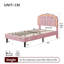 Upholstered Bed With Adjustable Headboard Velvet-143053972-148265307