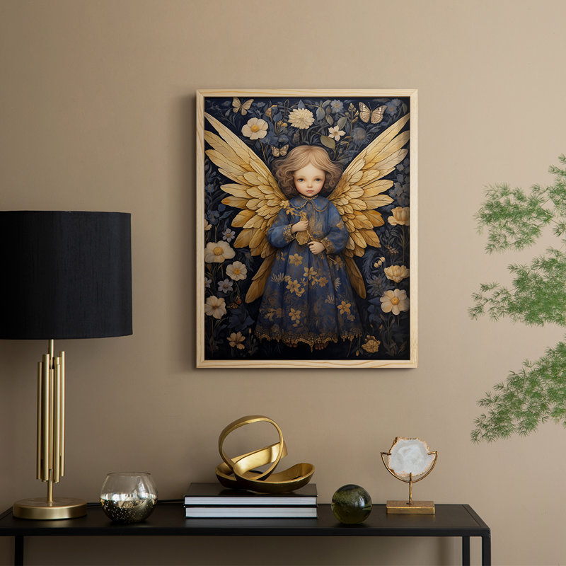 «Religious Series CECXCV III», reproduction d'art encadrée - bois massif, H 21 po x l 17 po, Naturel