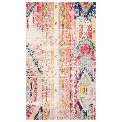 Tapis gris / orange Stanback