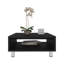 Table basse Chiniak, 1 tablette, 4 pieds, noir, salon-1453160971