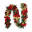Guirlande Johnavan Holiday de 9 pi avec hortensias rouges et baies