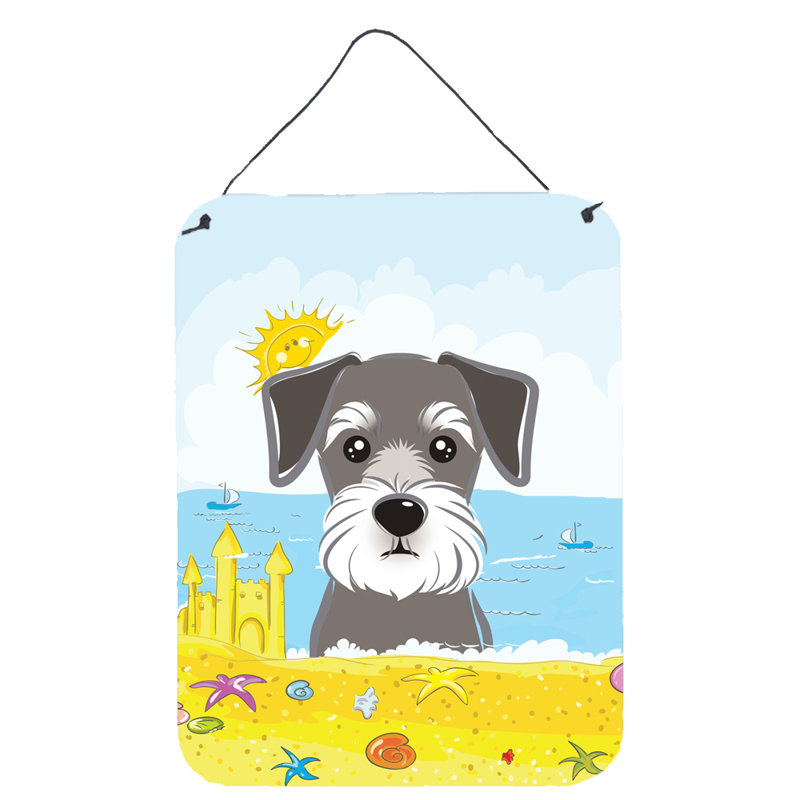 Décoration murale "saint bernard summer beach", Schnauzer