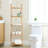 Kaysen 5-Tier Modern Bamboo Wall-Leaning Display Ladder, Bookcase