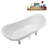 71" Streamline Clawfoot Tub,Tray,Drain and Clawfeet-101628941-102360906