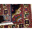 Tapis oriental noir / rouge en coton et laine 1 pi 9 po x 2 pi Sharmen