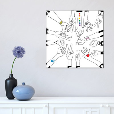 Together by Notsniw Art - Wrapped Canvas Gallery-Wrapped Canvas Giclée