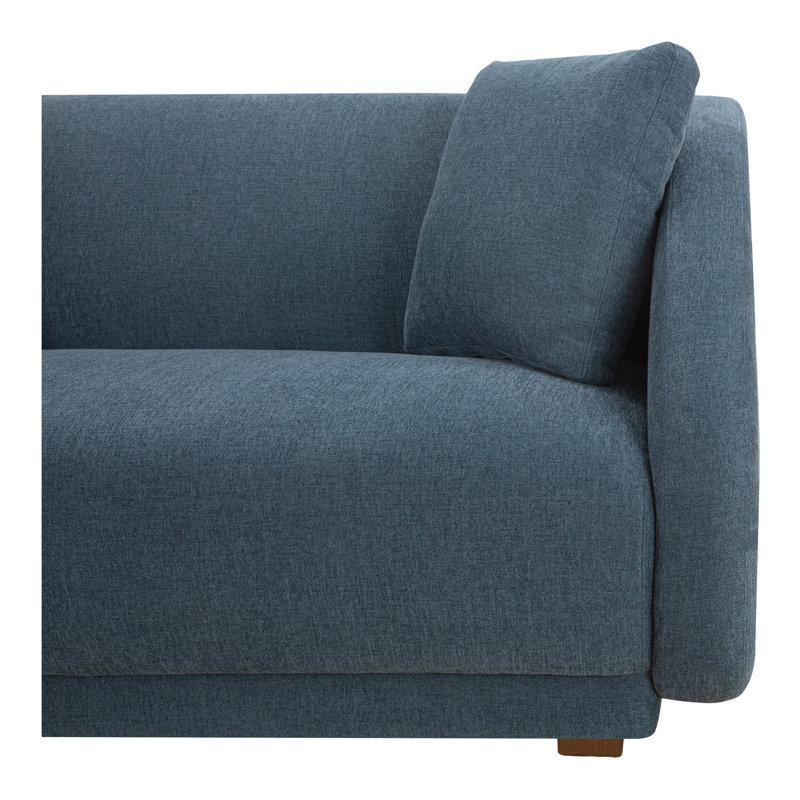 Canapé modulaire Rae, H 31,5 po x l 224 po x P 34,29 po, Polyester bleu