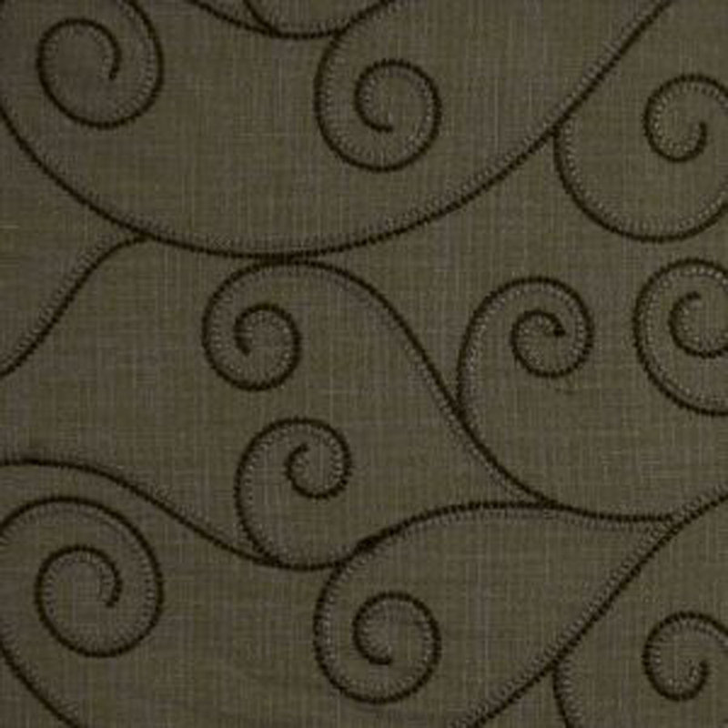 Tissu scroll, Chocolat