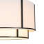 Lustre tambour 6 niveaux en tissu