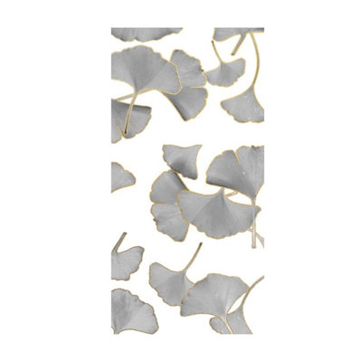 «Biloba on Gray I» par James McAllen - impression sur toile tendue