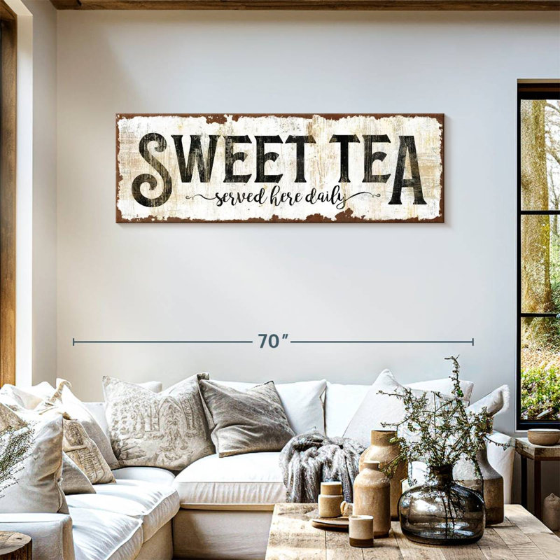 Signe «Sweet Tea», H 54 po x l 18 po x P 1,25 po