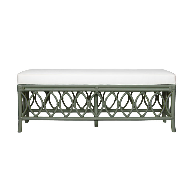 Lillian Upholstered Bench, Evergreen