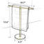 Porte-serviettes doré sur pied pour meuble-lavabo de salle de bain, porte-serviettes autoportant en acier inoxydable en forme de T avec barre porte-serviettes pour salle de bain et cuisine