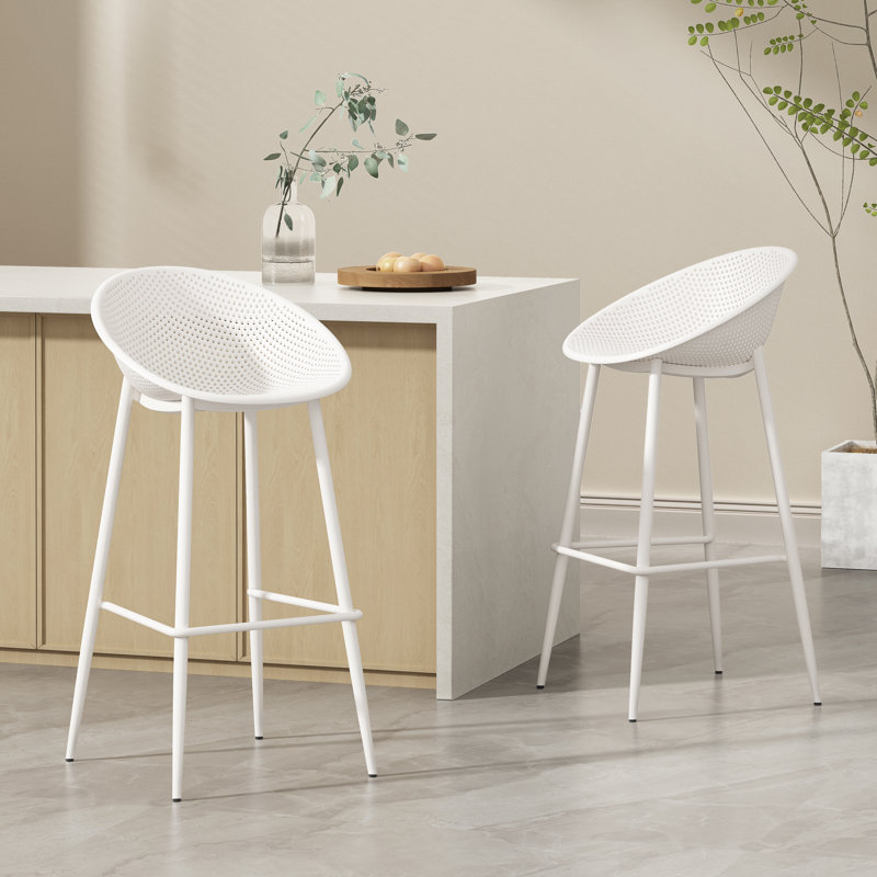 Jeremias PP Barstool, White