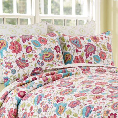 Teagan Cotton Reversible Quilt Set