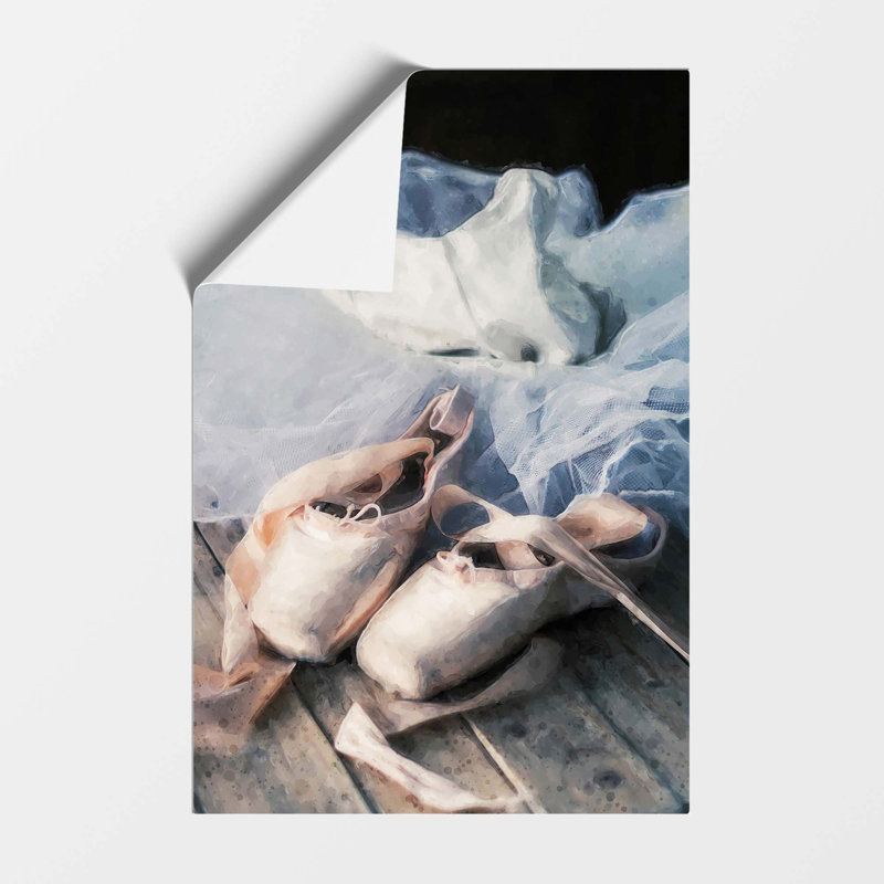 The Dress & Slippers of a Ballerina - Frameless Print, 29.7 cm H x 21 cm W
