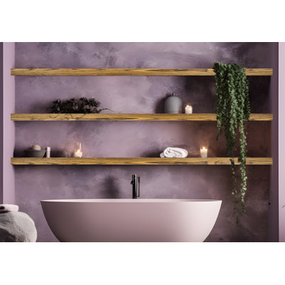 3 Piece Oak Floating Shelf