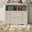 35.4" Wood Changing Table, 2 - Drawer Dresser , Chest Of Drawers With Open Storage