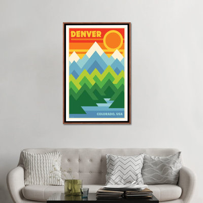 " Denver Retro Travel Poster " by Jim Zahniser