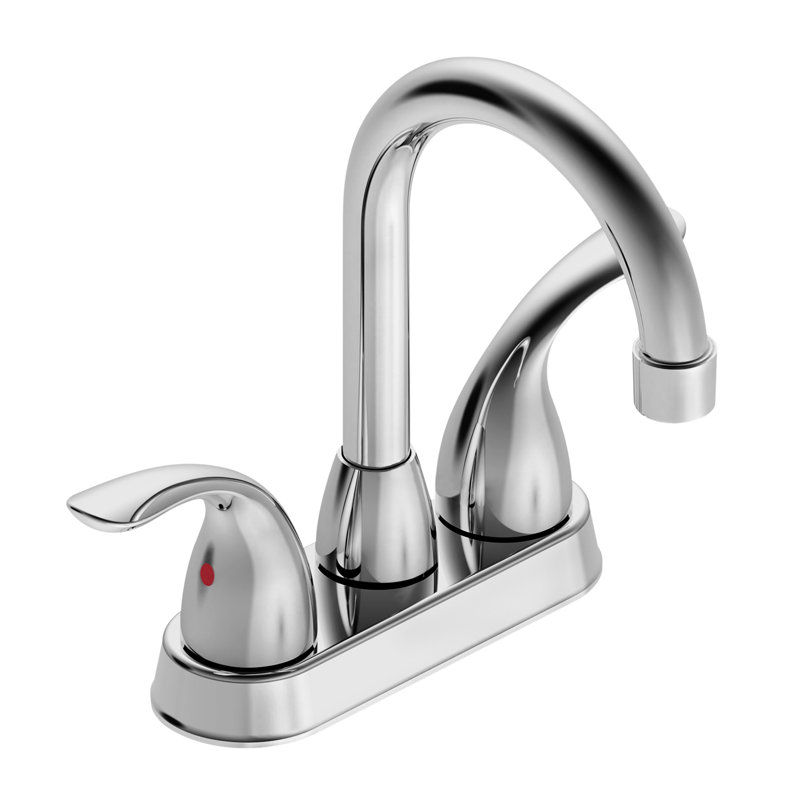 Robinet de lavabo pour salle de bain 11,83 po, Argent argent