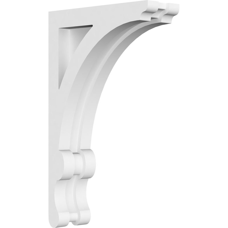 1 corbeau en PVC de qualité architecturale Legacy l l 7/8 po x P 5 1/2 po x H 9 po, H 9 po x P 5,5 po x l 1,875 po