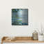 Art mural luxueux «Lily Pond 1» par Silvia Vassileva, 12 po x 12 po