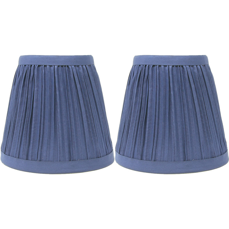 Abat-jour candélabre empire en soie / shantung (à pince), H 4,5 po x l 6 po x P 6 po, Or