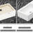 Ceramic Rectangle Wall Mount Bathroom Sink With Single Faucet Hole