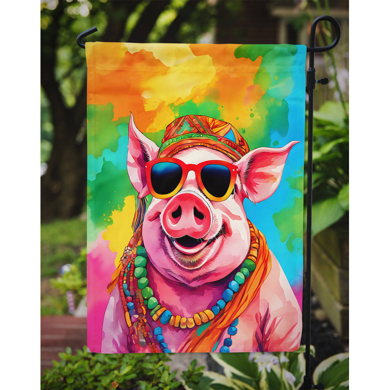 Drapeau de jardin hippie