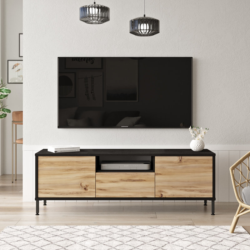 Derrich TV Stand for TVs up to 50", Oak Black